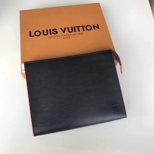Чанта за тоалетни принадлежности Louis Vuitton Epi Leather 26 M67184 Black&Rose