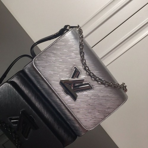 Чанта Louis Vuitton Epi Leather TWIST MM M50280 Silver