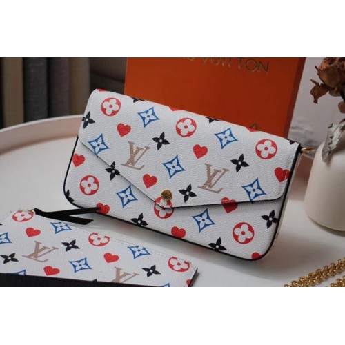 Louis Vuitton FELICIE POCHETTE M61276 бяло