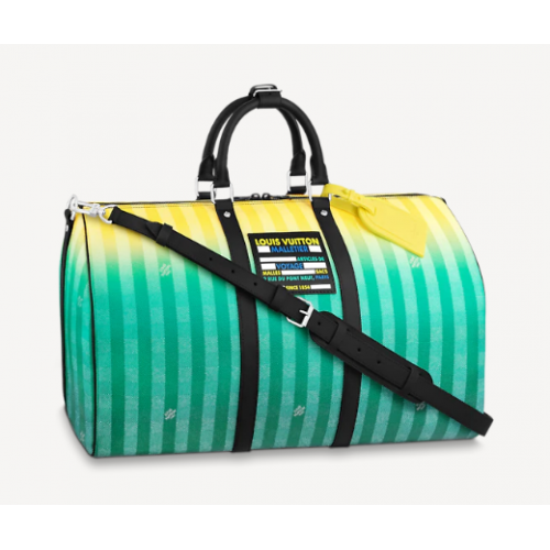 Чанта Louis Vuitton KEEPALL 50B M59912 в градиентно зелено