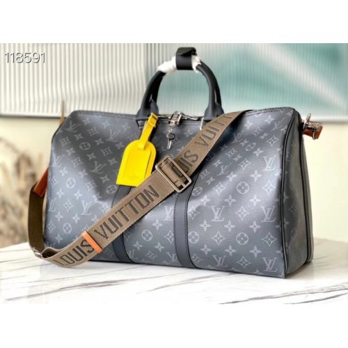 Чанта Louis Vuitton KEEPALL BANDOULIERE 45 M40569 черна