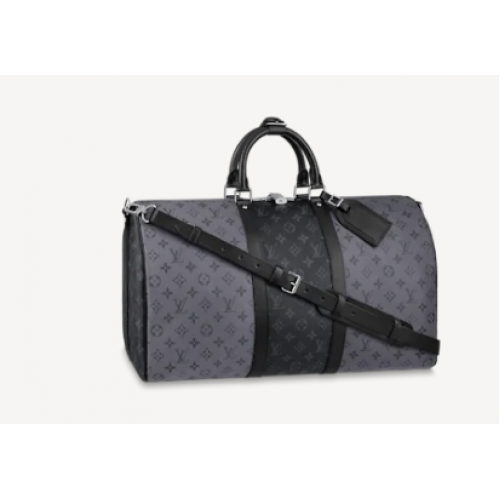 Чанта Louis Vuitton KEEPALL BANDOULIERE 50 M45392 черна