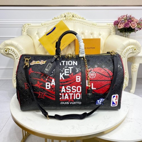 Чанта Louis Vuitton KEEPALL BANDOULIERE 55 M58516 черна