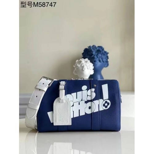 Чанта Louis Vuitton KEEPALL XS M80842 синя