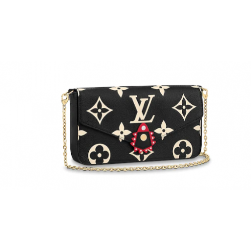 Louis Vuitton Louis Vuitton CRAFTY POCHETTE FELICIE Chain Bag M69515 черен