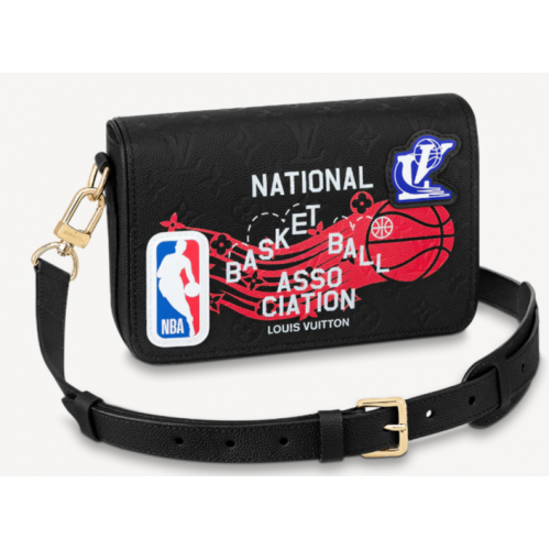 Louis Vuitton Чанта Louis Vuitton XNBA STUDIO MESSENGER M58498 черна