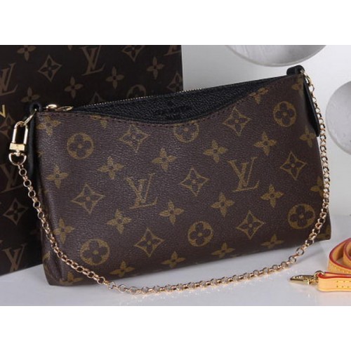 Чанта Louis Vuitton M41638 Monogram Canvas PALLAS CLUTCHS Черна