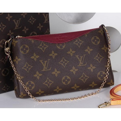 Чанта Louis Vuitton M41638 Monogram Canvas PALLAS CLUTCHES в лилаво