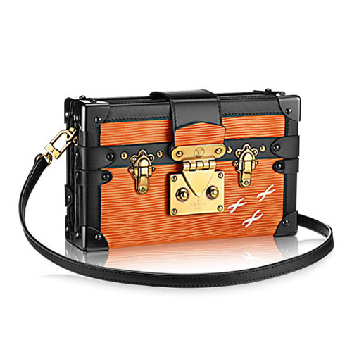 Чанта Louis Vuitton Petite Malle Epi Leather M50016 Orange