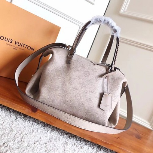 Кожена чанта Louis Vuitton Mahina ASTERIA M54672 OffWhite