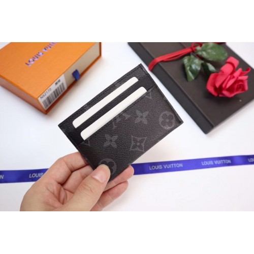 Калъф за карти Louis Vuitton Monogram Canvas M61733 черен