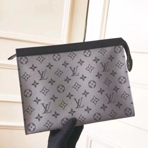 Чанта Louis Vuitton Monogram Canvas Clutch POCHETTE APOLLO A61692 Сребриста