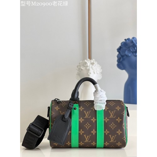 Чанта Louis Vuitton Monogram Canvas KEEPALL BANDOULIERE 25 M20900 зелена