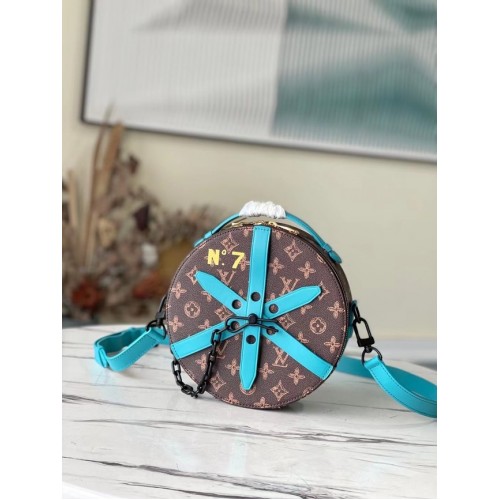 Чанта Louis Vuitton Monogram Canvas M59706 светло синя
