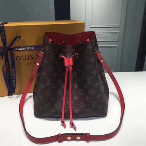 Louis Vuitton монограм платно NEONOE M44022 червен