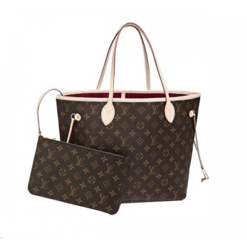 Чанта Louis Vuitton Monogram Canvas Neverfull MM M40996 Fuchsia