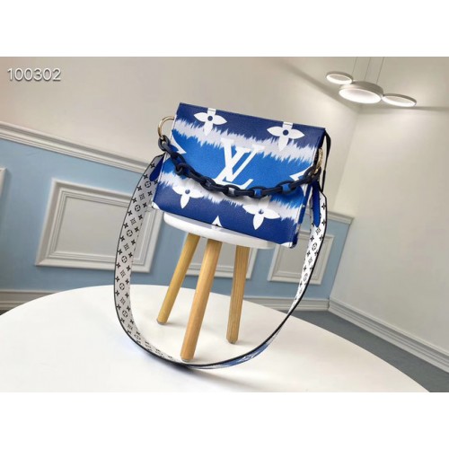 Чанта Louis Vuitton Monogram Canvas Original Leather M68137 синя