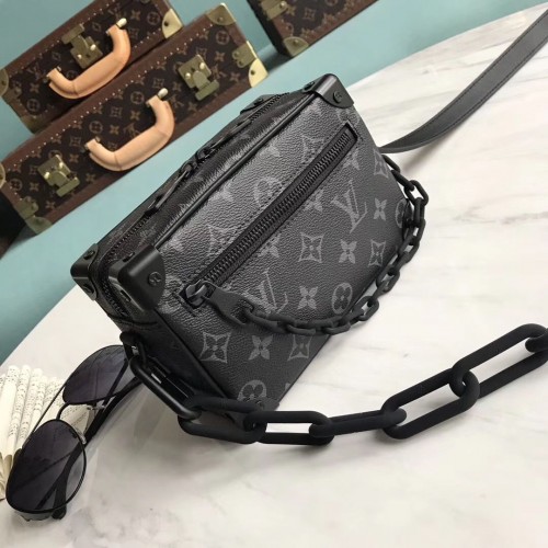 Чанта Louis Vuitton Monogram Canvas от оригинална кожа, мини мека, черна