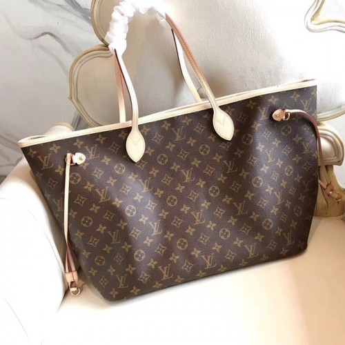 Чанта Louis Vuitton Monogram Canvas Original NEVERFULL GM M40990 червена
