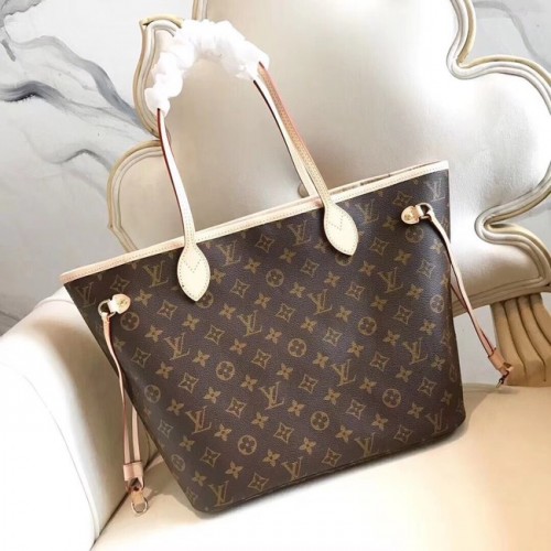Чанта Louis Vuitton Monogram Canvas Original NEVERFULL MM M40997 червена