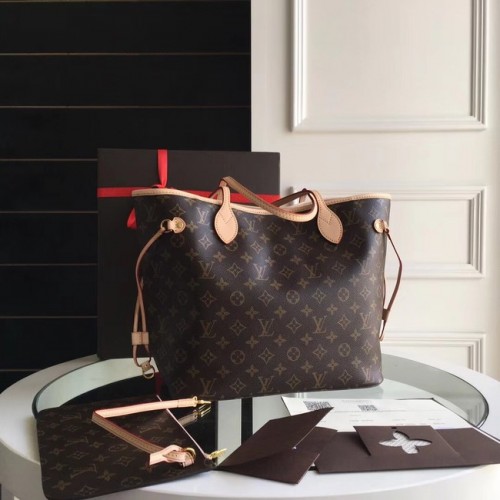 Чанта Louis Vuitton Monogram Canvas Original NEVERFULL MM M40997 жълта