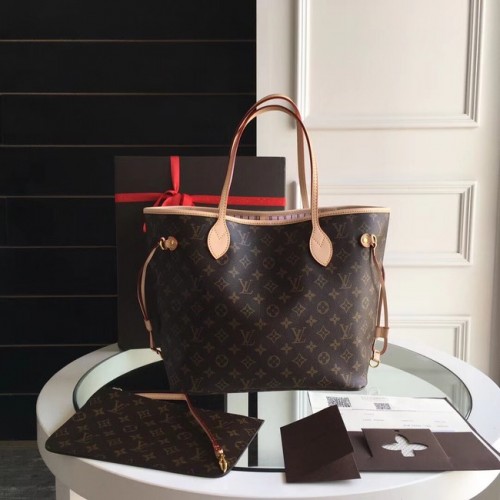 Чанта Louis Vuitton Monogram Canvas Original NEVERFULL MM M50336 розова
