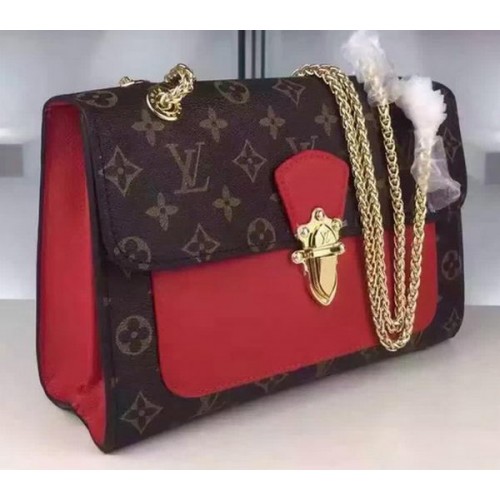Чанта Louis Vuitton Monogram Canvas PALLAS CHAIN M41731 червена