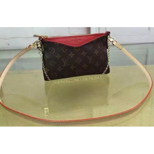 Чанта Louis Vuitton Monogram Canvas PALLAS CLUTCH M41638 Cherry