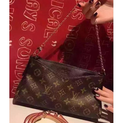 Чанта Louis Vuitton Monogram Canvas PALLAS CLUTCHESS M41638 Черна