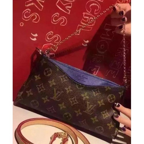 Чанта Louis Vuitton Monogram Canvas PALLAS CLUTCHESS M41638 Сина