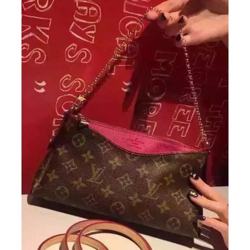 Чанта Louis Vuitton Monogram Canvas PALLAS CLUTCHESS M41638 червена