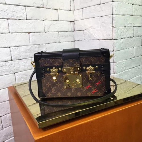 Чанта Louis Vuitton Monogram Canvas PETITE MALLE M44199 Черна