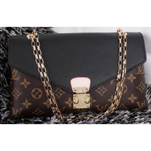 Чанта Louis Vuitton Monogram Canvas Pallas Chain Aurore M41200 черна
