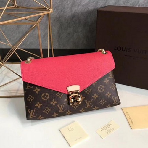 Чанта Louis Vuitton Monogram Canvas Pallas Chain Cerise M41201 светлочервена