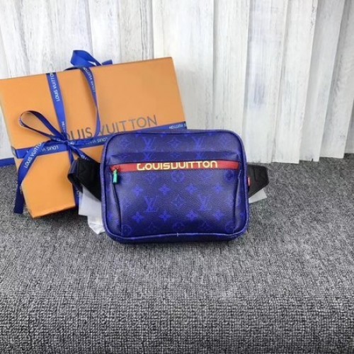 Чанта за кръста Louis Vuitton Monogram Canvas SAC CEINTRE PM M42828 Синя