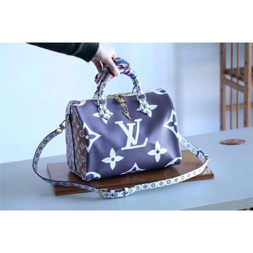 Чанта Louis Vuitton Monogram Canvas Speedy 30 M40391 тъмносиня