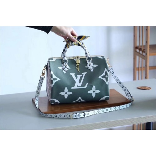 Чанта Louis Vuitton Monogram Canvas Speedy 30 M40391 зелена
