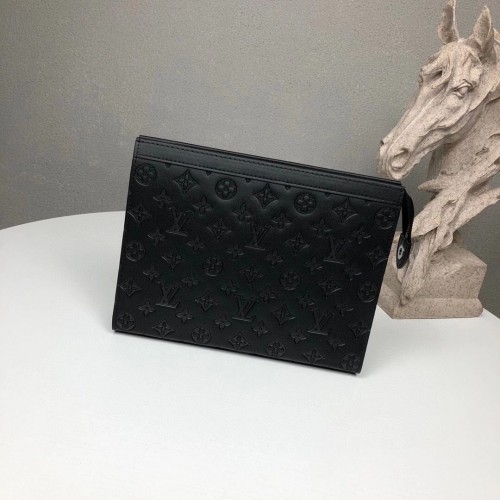 Louis Vuitton монограм Eclipse POCHETTE VOYAGE MM M61692 черен
