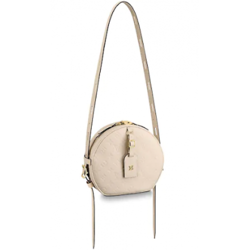 Louis Vuitton монограм Empreinte Кутия за мека шапка M45276 Слонова кост