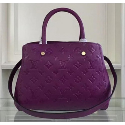 Louis Vuitton монограм Empreinte Montaigne BB чанта M50665 лилаво