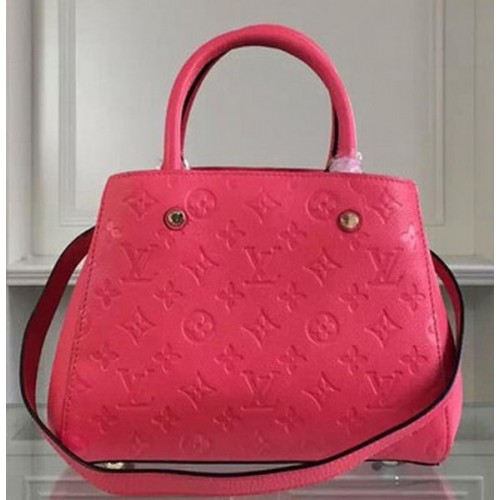 Louis Vuitton Monogram Empreinte Montaigne BB чанта M50665 розово