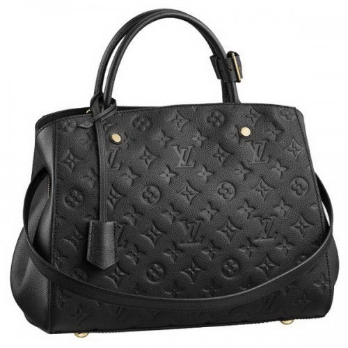 Louis Vuitton монограм Empreinte Montaigne MM M41048 черен