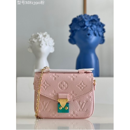 Louis Vuitton Monogram Empreinte METIS BB POUCH M81390 розово