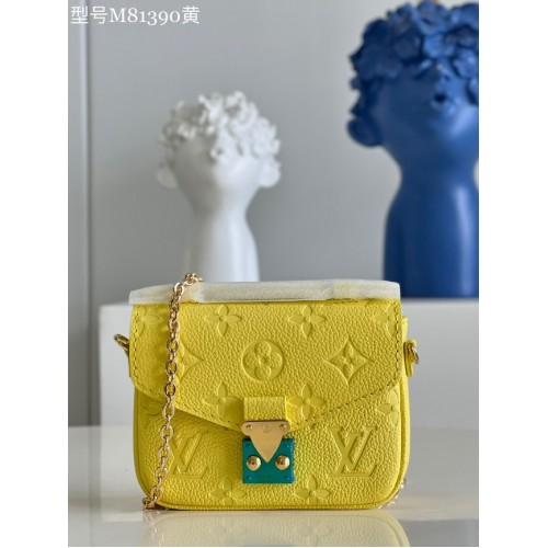 Louis Vuitton монограм Empreinte POCHETTE METIS BB M81390 жълт