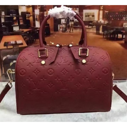 Чанта Louis Vuitton Monogram Empreinte Speedy 30 M40762 Бордо