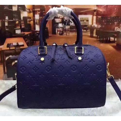 Чанта Louis Vuitton с монограм Empreinte Speedy 30 M40762 Royal
