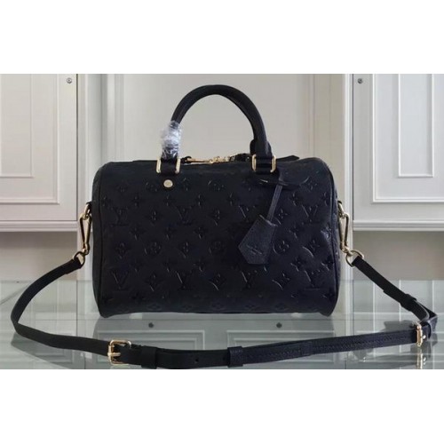 Louis Vuitton Monogram Empreinte Speedy Чанта през рамо 30 M91330 Черен