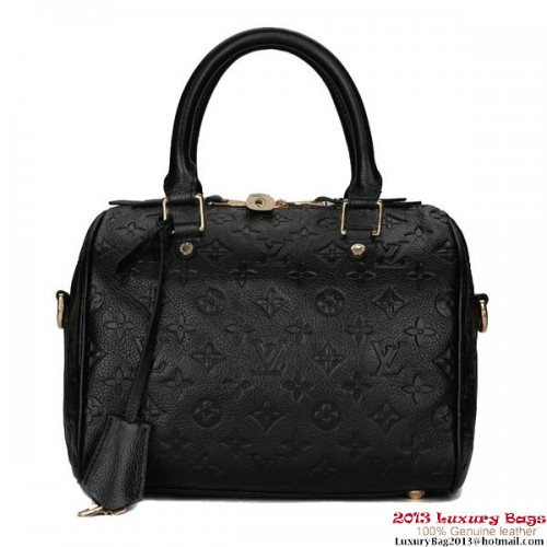 Louis Vuitton монограм Empreinte Speedy Bandouliere 25 M40762 черен
