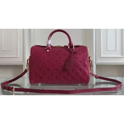 Louis Vuitton монограм Empreinte Speedy Bandouliere 25 M91337 праскова