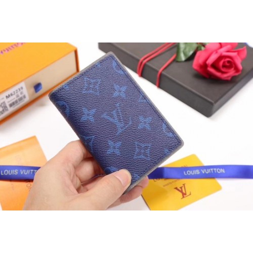 Чанта Louis Vuitton Monogram Ink Card 62219 синя